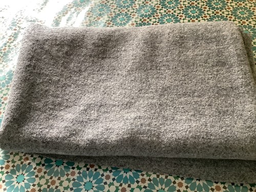 Lovely wool mix grey felt - wool, like