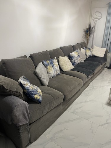 Grey sofa seater - sofa, 5