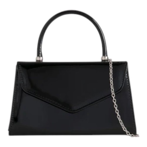 Ladies plain patent - patent, bag