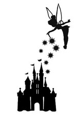 Tinkerbell and Castle  decal