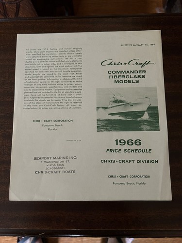 Nos 1966 chris craft commander - nos,