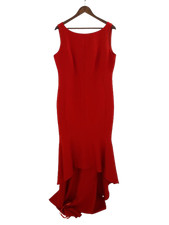 DAMSEL IN A DRESS Ladies UK 16 Red Occasion Wear HI-Low Party Dress Pre - Loved