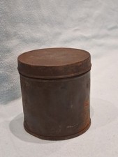 Old Vintage Cylindrical Tin