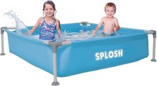 Splosh 4ft Kids Frame Pool 122cm Mini Paddling Pool Easy Setup Garden Fun
