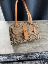 Vintage Coach Monogram Soho BagBeige/Brown Buckle With dust bag great condition