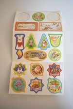 Vintage The Spastics Society Christmas Stamps Stickers Set X 30 (J)