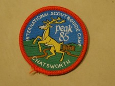International Scout & Guide Camp Chatsworth Peak 85 Badge (1985)