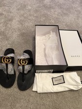 Gucci Style Sandels Black