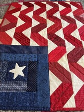 Handmade Quilt American Flag