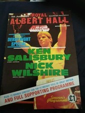 KEN SALISBURY V NICK WILSHIRE @ ROYAL ALBERT HALL 5TH JUNE 1985 WITH TICKET 
