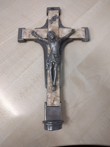 Vintage altar crucifix - altar,