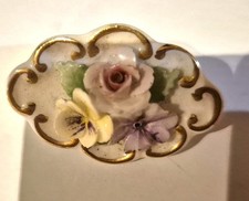 Adderley China Floral  Brooch