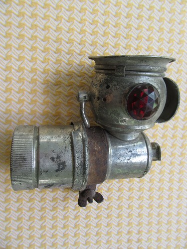 Vintage carbide lamp jeweled - vintage, lamp,