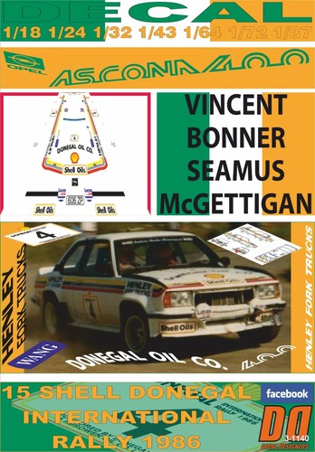 Decal opel ascona 400 - decal,