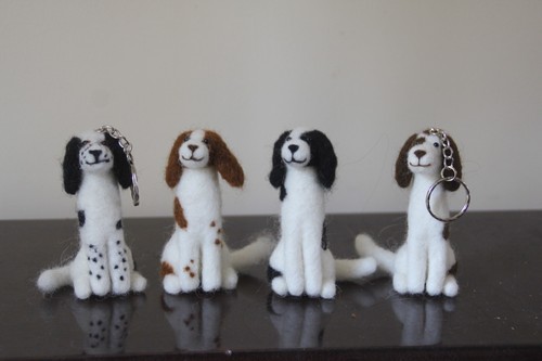 Needle felted springer - felted,