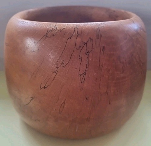 Tall wooden bowl hand turned - hand,