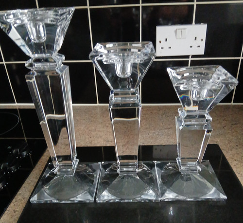 Set large church crystal - church,