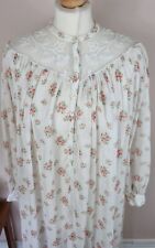 Vintage Nightie Nightgown Cherry Frizzell 8 10 12 Scarf England