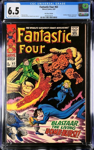 Fantastic four 1967 cgc - fantastic,