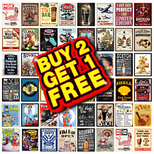 Man Cave Metal Tin Sign Plaque Home Bar Tiki Bar Garage Shed Dad Cafe Signs ZM27