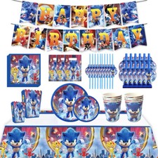 Blue Sonic Kids Birthday