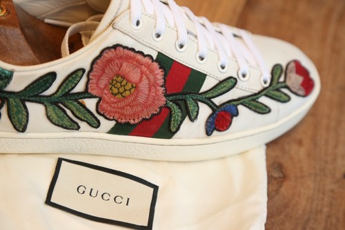 Gucci ace white leather - leather, shoes