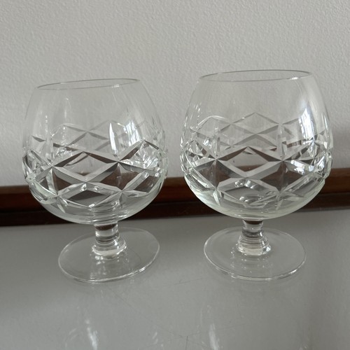 Crystal brandy glasses - crystal,