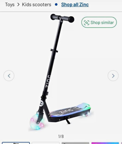 Zinc kids push scooter - kids,