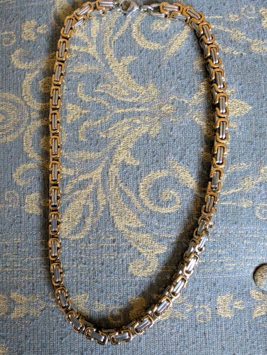 Byzantine link mens necklace - link,
