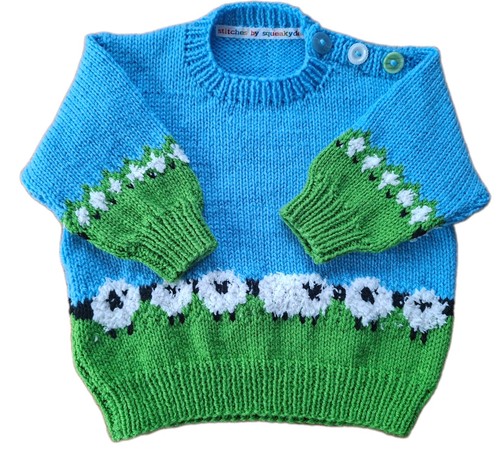 Brand new handknitted baby - handknitted,