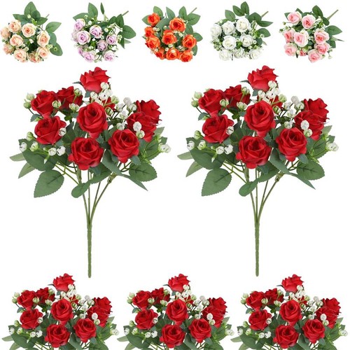 Heads silk rose - 18,