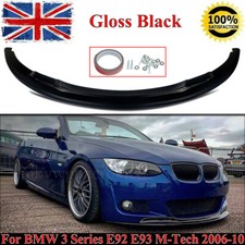 Gloss Black Front Splitter Lip For BMW 3Series E92 E93 320i 320d M Sport 2006-10