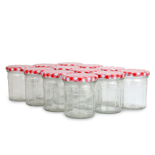 Glass jam jars wide mouth - jars,