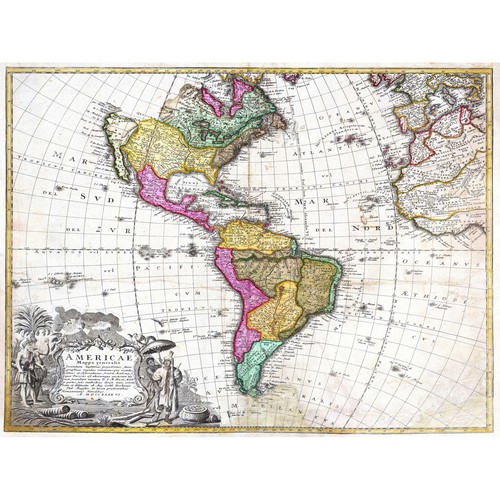 Map antique homann heirs - heirs, south