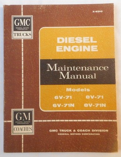 1963 gmc truck diesel - gmc, engine