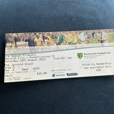 Ticket Stub - Norwich City v