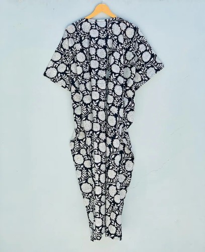 Indian cotton black floral - indian,