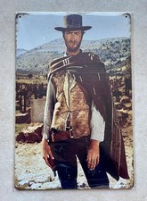 CLINT EASTWOOD METAL SIGN MAN
