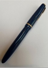 Vintage Blue/Gold trim Lady Parker Fountain Pen 14k Nib