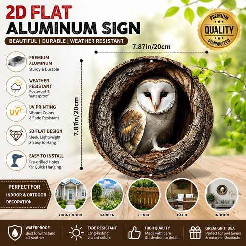 Stunning owl garden plaque - stunning,