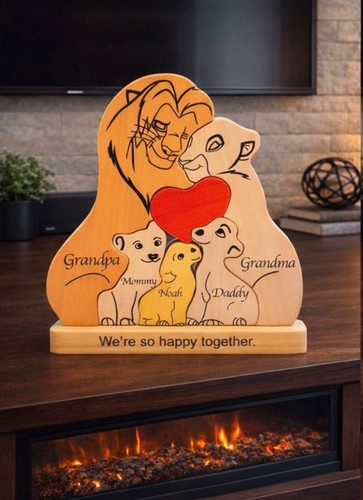 Personalized art family - art, wooden