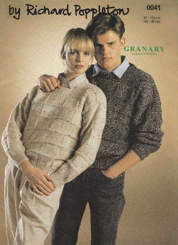 Unisex sweater aran - unisex, knitting