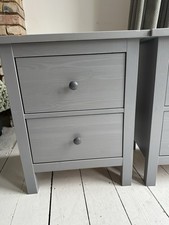 IKEA HEMNES pair of Chest drawers, bedside tables, grey, 54x66 cm