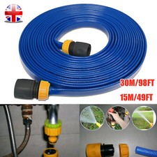 30m Food Safe Drinking Lay Flat Water Hose Pipe & Connectors Motorhomes caravan