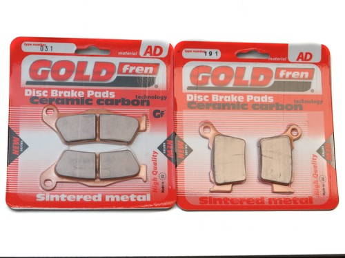 Brake pads front rear - rear, for