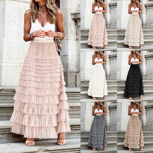 Womens mesh maxi tutu skirt - womens,