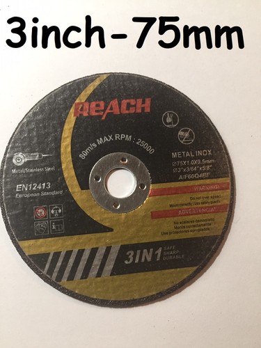 75mm metal cutting - discs, 3