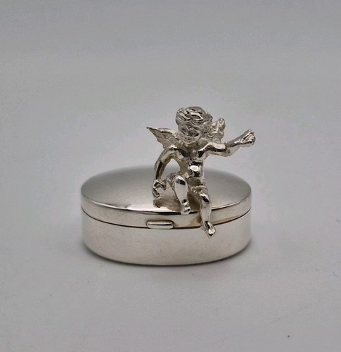 925 sterling silver - silver, cherub