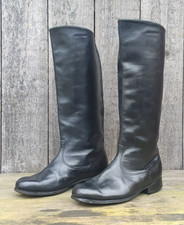 Vintage Military Black Leather