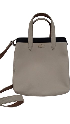 Lacoste satchel handbag beige - satchel,